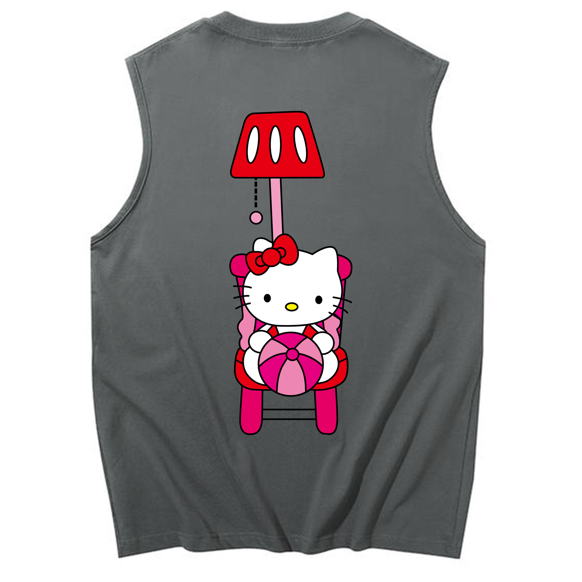 （画像用） Hello Kitty ハローキティ コットン100％タンクトップ（背面プリント）